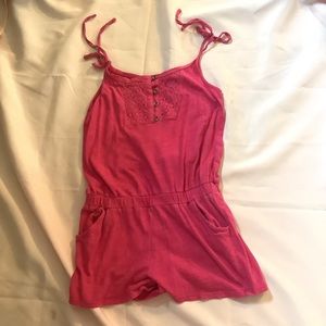 Old Navy Girls size 14-16 Romper / Girls 'Barbie pink' romper